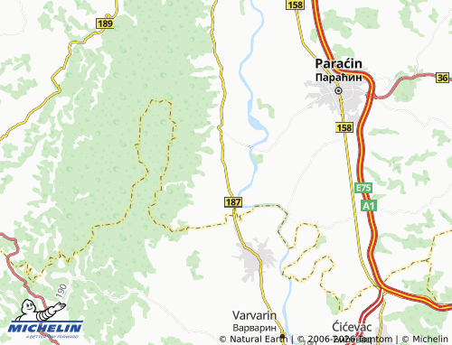 Carte MICHELIN Potočac - ViaMichelin