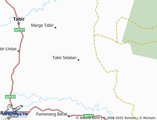 MICHELIN Tabir Selatan map - ViaMichelin