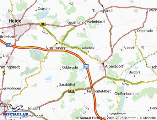 MICHELIN-Landkarte Riesewohld - ViaMichelin