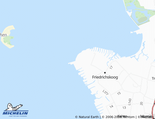 MICHELIN Friedrichskoog-Spitze map - ViaMichelin