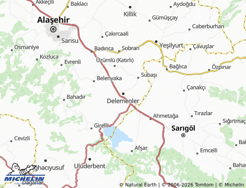 MICHELIN Delemenler map - ViaMichelin