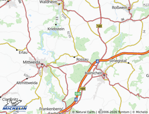 MICHELIN Rossau map - ViaMichelin