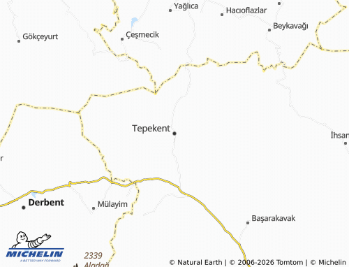 Kaart MICHELIN Tepekent - ViaMichelin