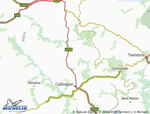 Carte MICHELIN Stoke Climsland - ViaMichelin
