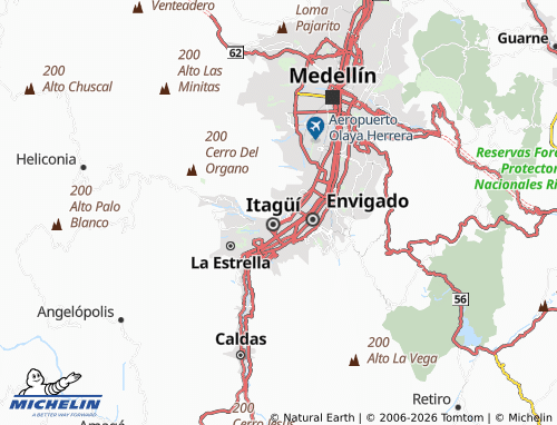 Carte MICHELIN El Rosario - ViaMichelin