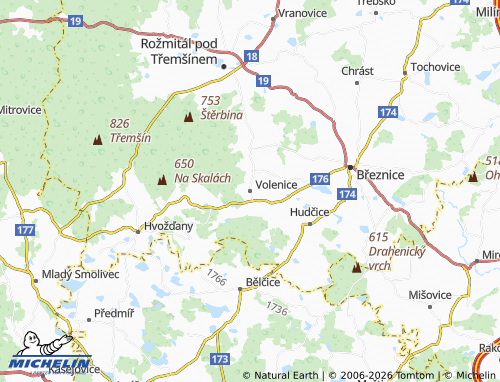 Mappa MICHELIN Volenice - ViaMichelin