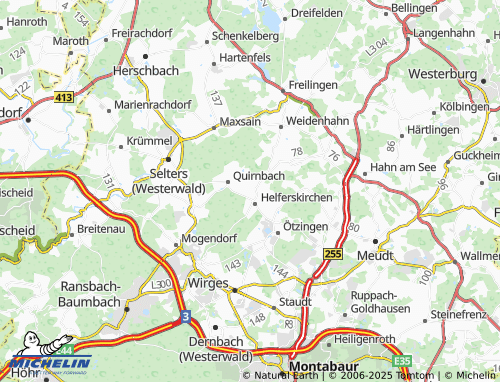 MICHELIN Niederdorf map - ViaMichelin