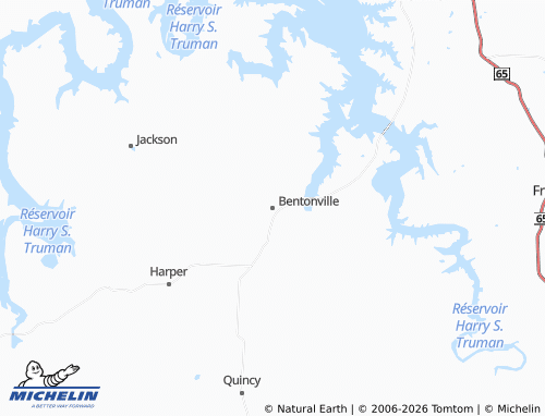 Mapa MICHELIN Bentonville - ViaMichelin