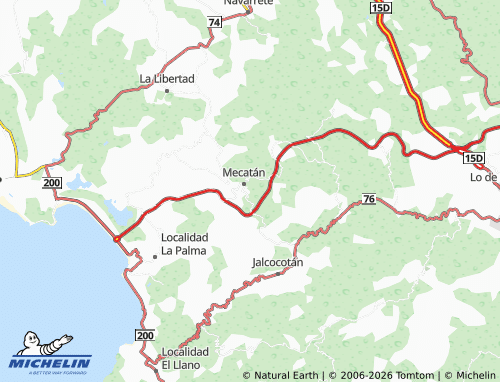 MICHELIN Localidad Mecatán map - ViaMichelin