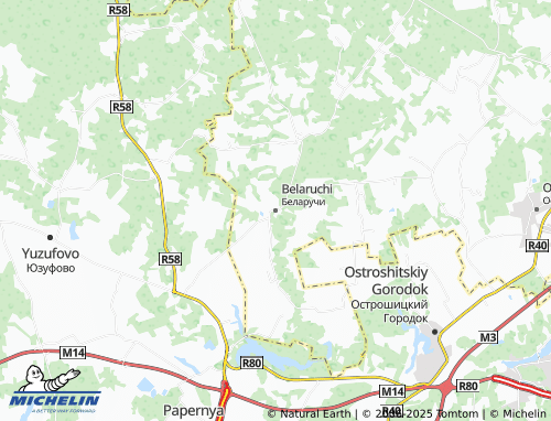 MICHELIN Belaruchi map - ViaMichelin
