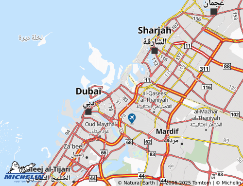 MICHELIN Al Wuheida map - ViaMichelin