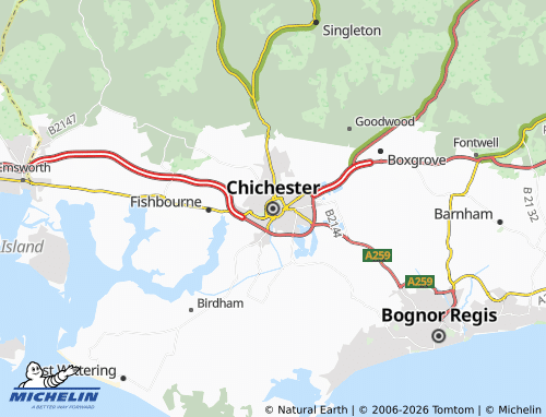 MICHELIN Chichester map - ViaMichelin