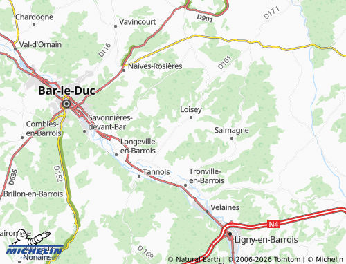 MICHELIN Culey map - ViaMichelin