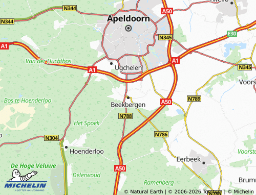 Carte MICHELIN Beekbergen - ViaMichelin