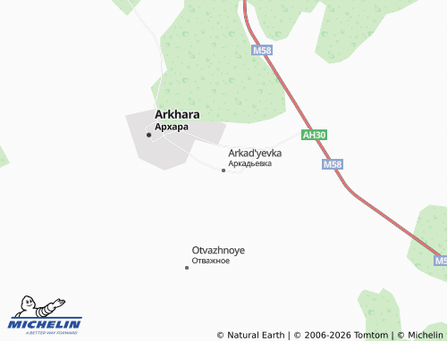MICHELIN-Landkarte Arkad'yevka - ViaMichelin