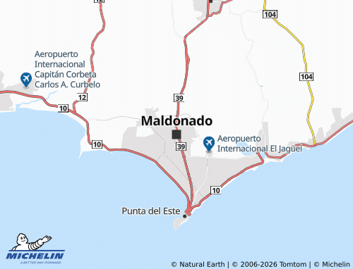 Kaart MICHELIN Maldonado - ViaMichelin
