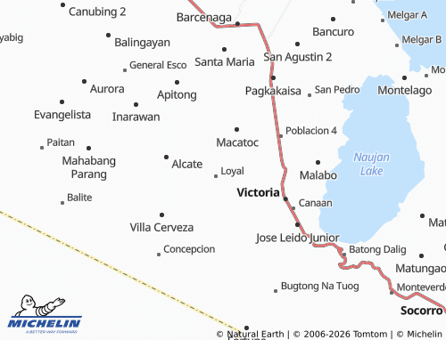 MICHELIN San Gabriel map - ViaMichelin