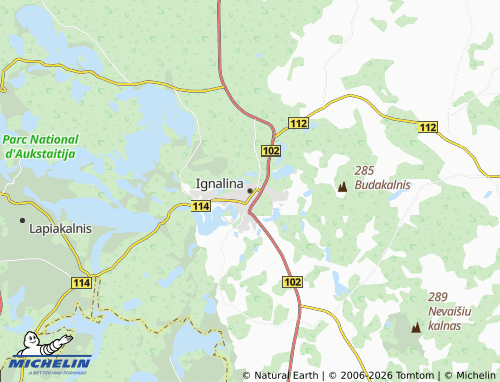 Mapa MICHELIN Ignalina - ViaMichelin