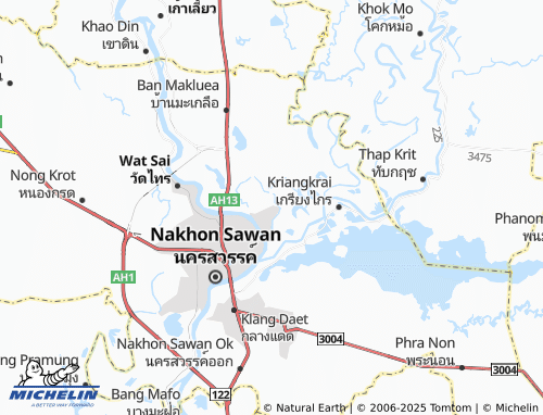 MICHELIN Bueng Sanat map - ViaMichelin