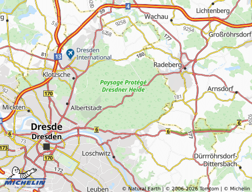 MICHELIN Dresdner Heide map - ViaMichelin