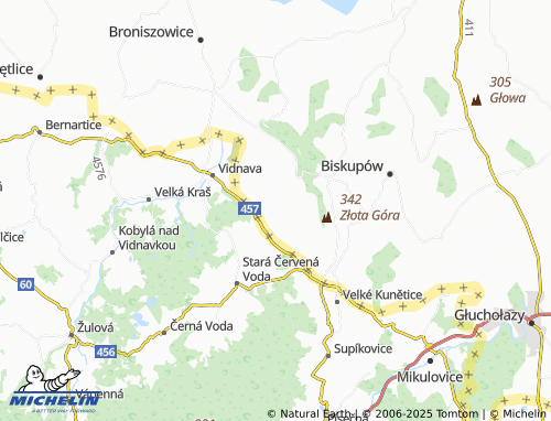 MICHELIN Jarnołtów map - ViaMichelin