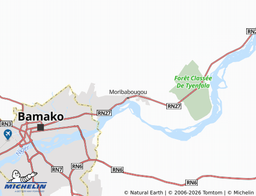 Mapa MICHELIN Moribabougou - ViaMichelin