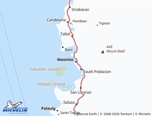 MICHELIN Tapuac map - ViaMichelin