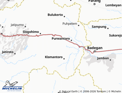 MICHELIN-Landkarte Sumber - ViaMichelin