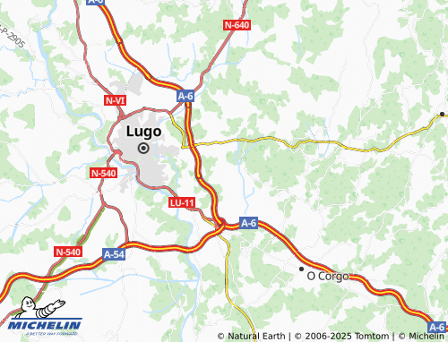 MICHELIN Bóveda (Santa María) map - ViaMichelin