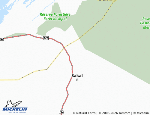 Mapa MICHELIN Ngadj - ViaMichelin
