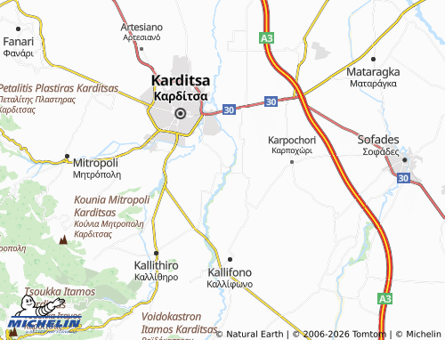 MICHELIN Melissa map - ViaMichelin