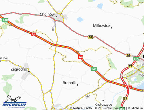 MICHELIN Strupice map - ViaMichelin