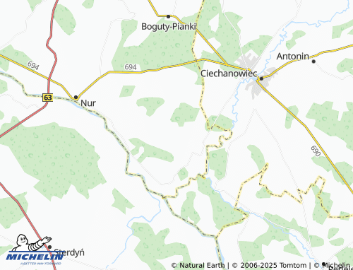 MICHELIN-Landkarte Zaszków-Kolonia - ViaMichelin