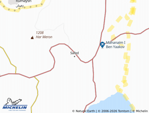 MICHELIN-Landkarte Safed - ViaMichelin