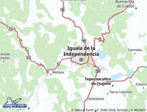 Mapa MICHELIN Paseos del Valle de Iguala - ViaMichelin
