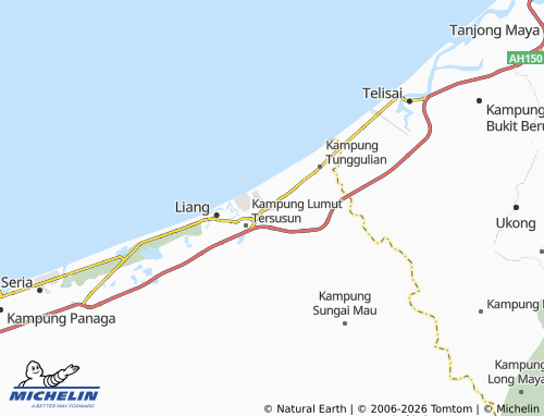 MICHELIN Kampung Agis-Agis map - ViaMichelin