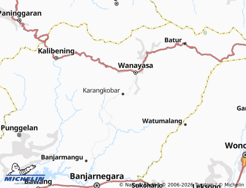 Carte MICHELIN Karangkobar - ViaMichelin