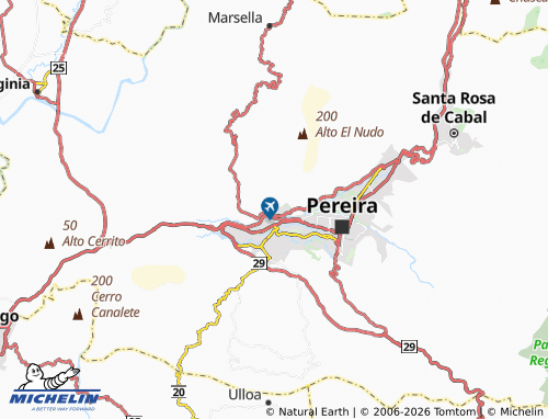 MICHELIN Ciudadela Comfamiliar Boquia map - ViaMichelin
