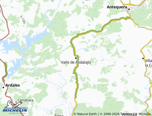 MICHELIN-Landkarte Valle de Abdalajís - ViaMichelin