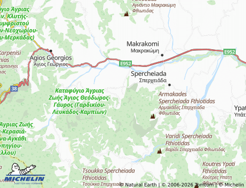 Carte MICHELIN Palaiovracha - ViaMichelin