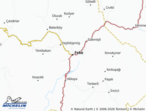 MICHELIN Karacaoğlan map - ViaMichelin