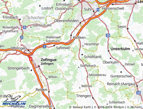 MICHELIN-Landkarte Uerkheim - ViaMichelin