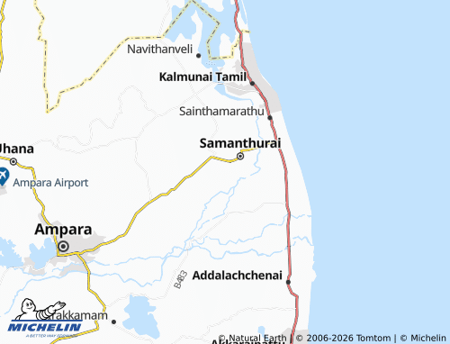 Mappa MICHELIN Malayadikiramam 01 - ViaMichelin