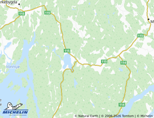 Carte MICHELIN Elvestad - ViaMichelin