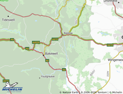 Carte MICHELIN Edensor - ViaMichelin
