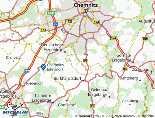 MICHELIN Klaffenbach map - ViaMichelin