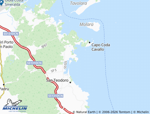 MICHELIN Lu Impostu map - ViaMichelin