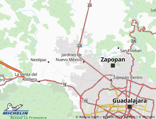 Mappa MICHELIN Jardines San Francisco - ViaMichelin