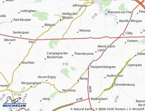 MICHELIN Thiembronne map - ViaMichelin