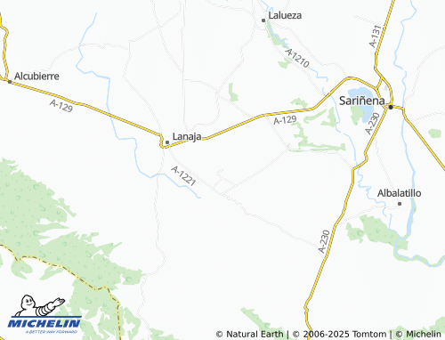 MICHELIN La Cartuja de Monegros map - ViaMichelin